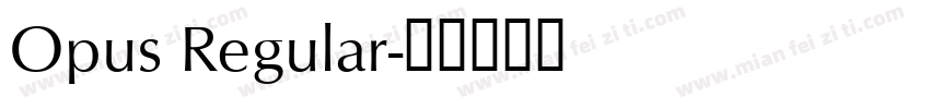 Opus Regular字体转换